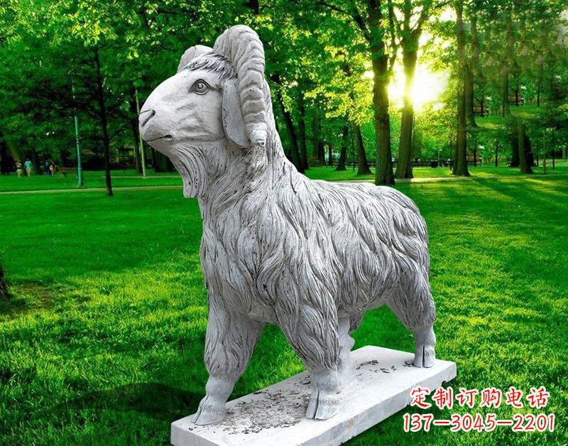 泉州欣赏大自然的魅力,园林装饰,定制精美山羊石雕