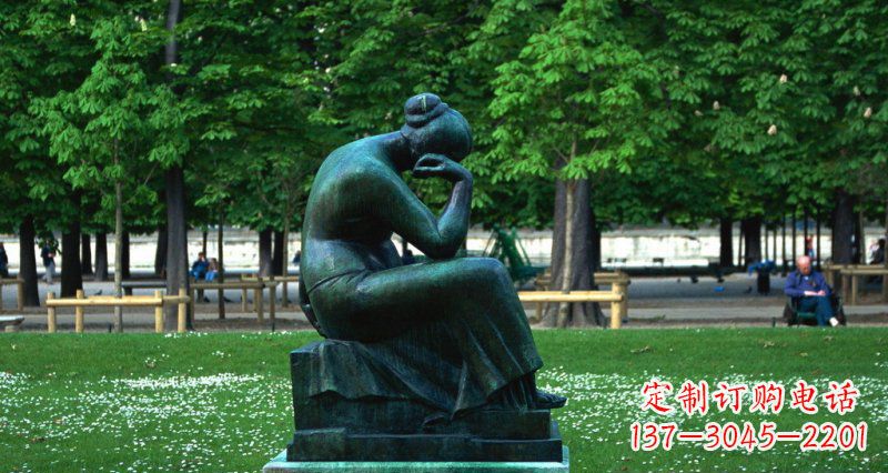 泉州经典精美女人铜雕
