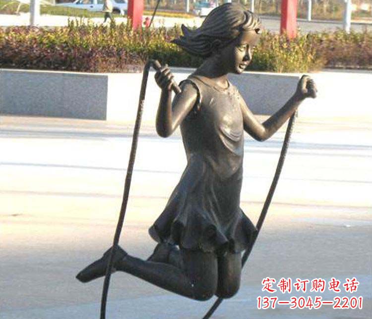 泉州汇聚灵动的青春,唯美女孩铜雕