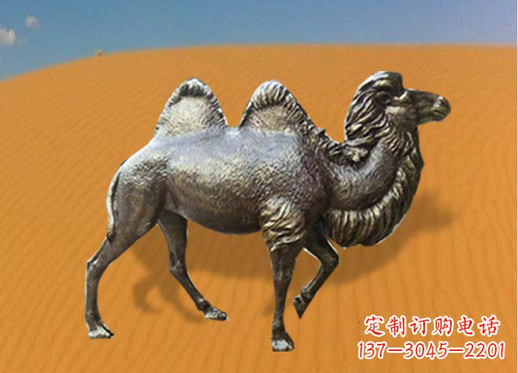 泉州公园装饰精美铜骆驼雕塑