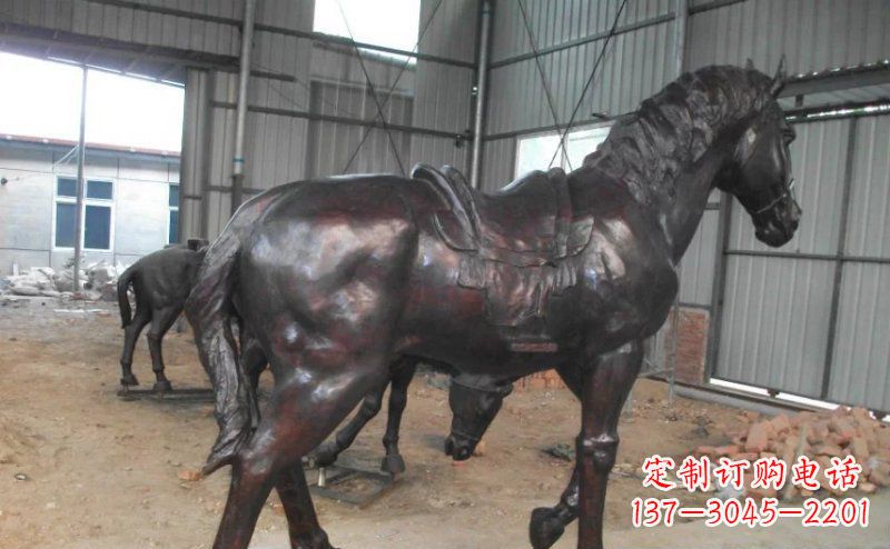 泉州公园铜马动物铜雕