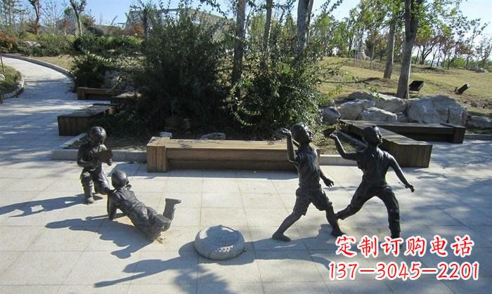 泉州精美铜制儿童雕塑