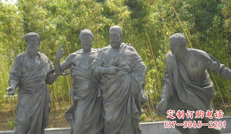 泉州传承经典,深情呈现——铜雕西方名人人物雕塑