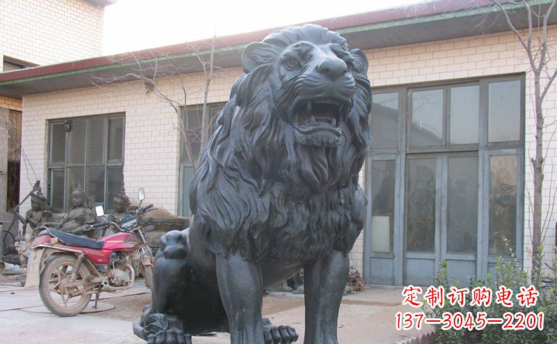 泉州公园西洋狮子铜雕