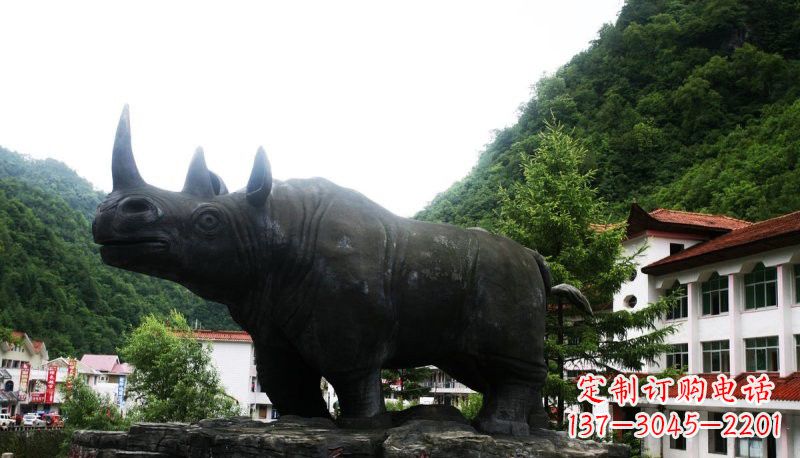 泉州公园犀牛石雕