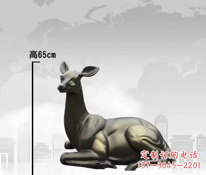 泉州中领雕塑精美铜雕鹿