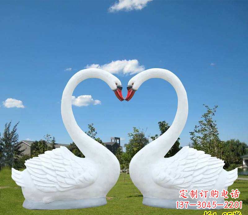 泉州玻璃钢仿真天鹅雕塑