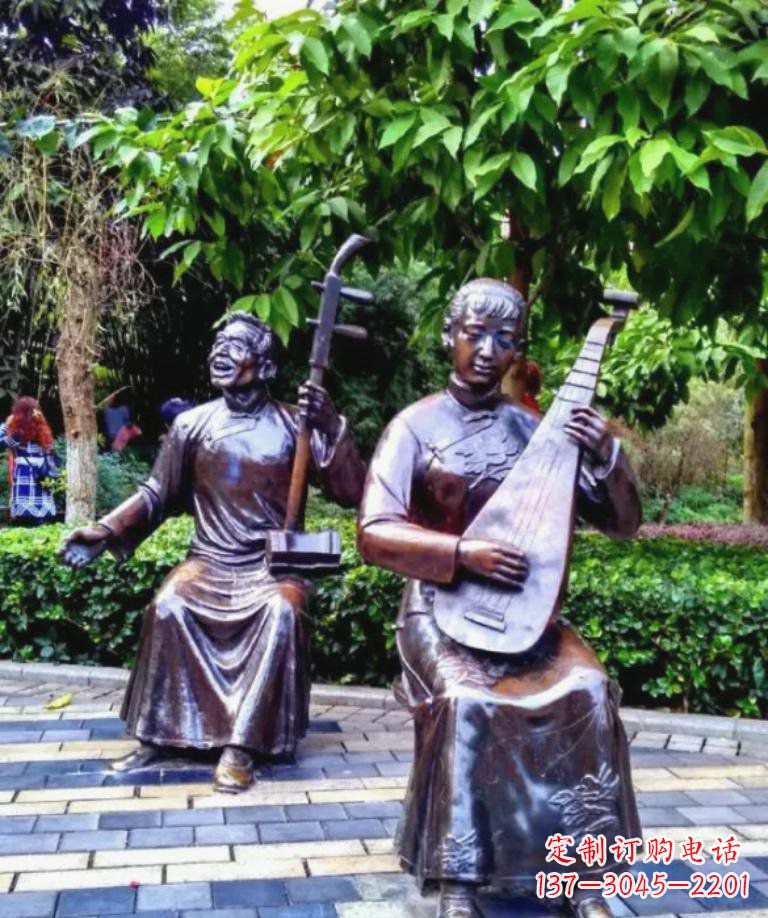 泉州以音乐为灵感原点的二胡铜雕