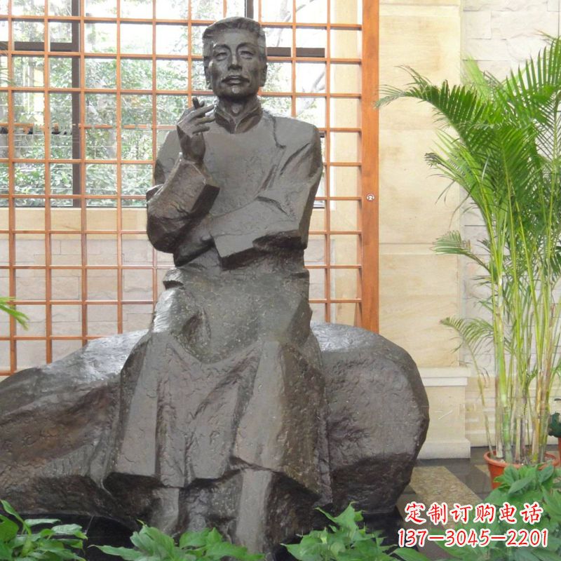 泉州中领雕塑|传承历史文化的鲁迅铜雕像