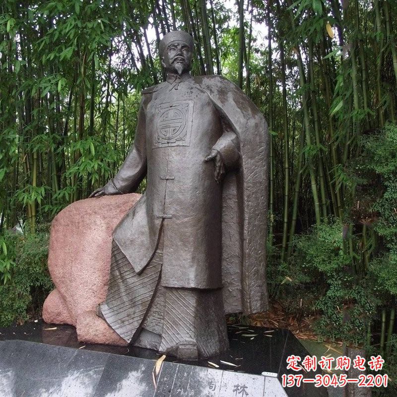 泉州以林则徐铜雕塑荣耀中华民族
