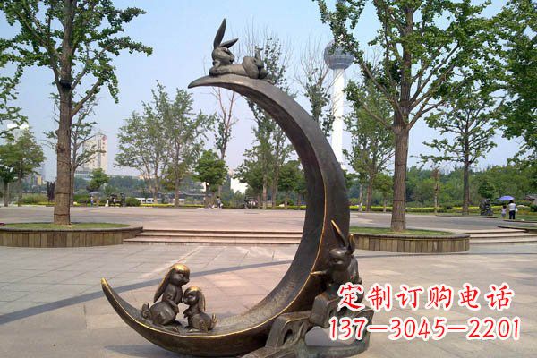 泉州典雅月亮铜雕