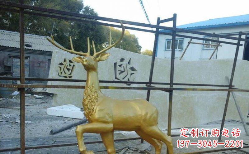 泉州室内外羚羊铜雕艺术品