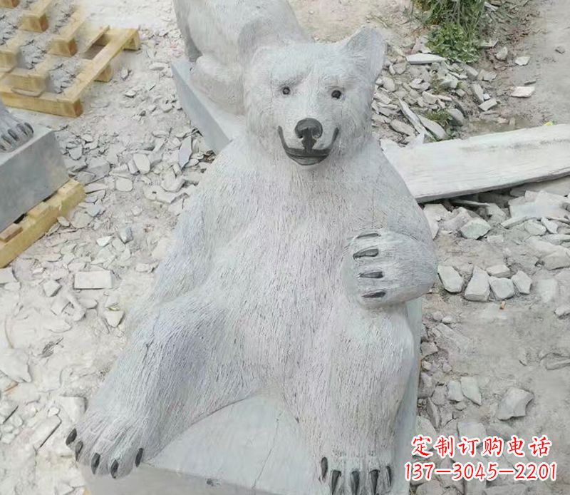 泉州精美狗熊石雕