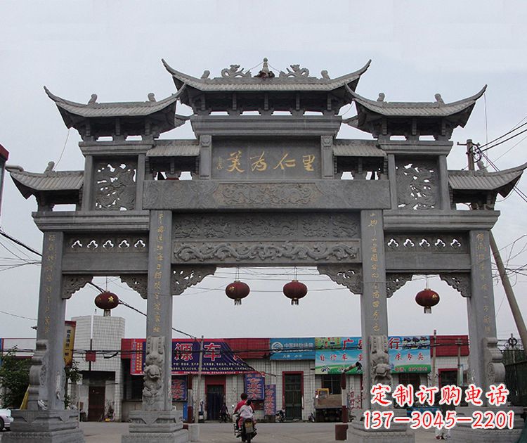 泉州古城牌坊雕塑,让历史永久流传