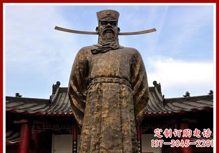 泉州古代历史人物包拯官员铜雕