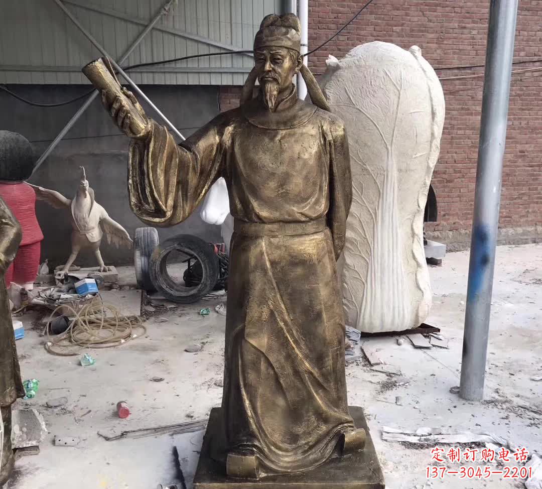 泉州龙韵铜雕——歌颂古代大文豪李白