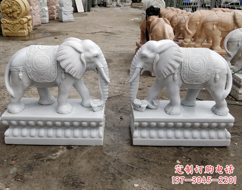 泉州传统古老工艺大象雕塑