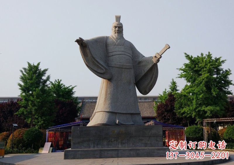 泉州古代名人曹操石雕