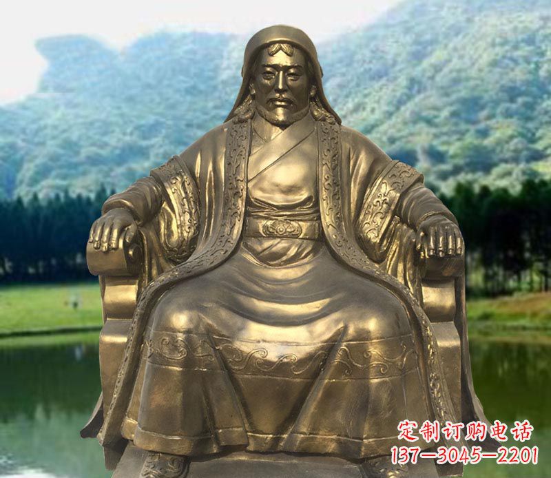 泉州中领雕塑致敬成吉思汗铜雕