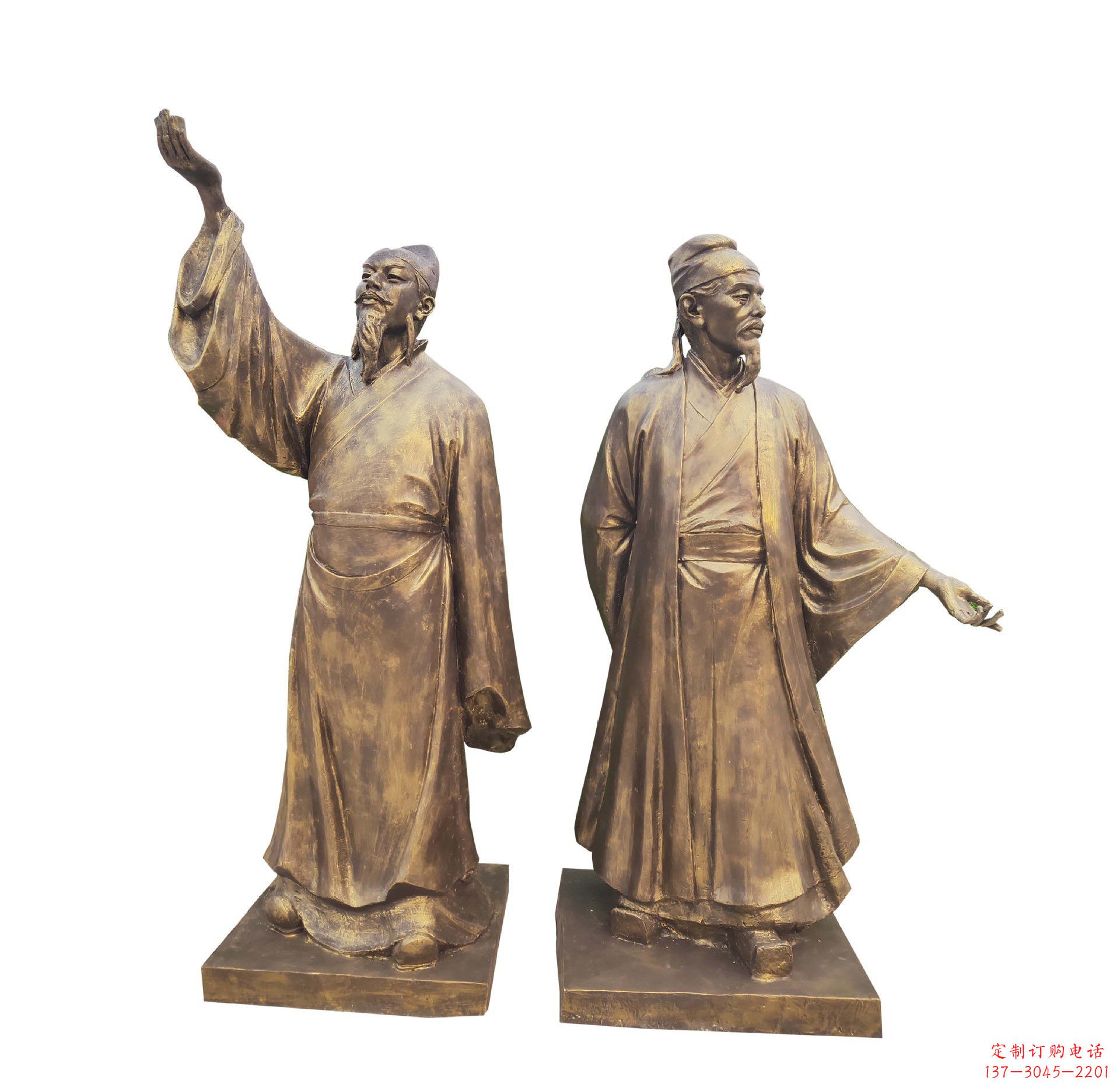 泉州中领雕塑-传承古代文人雅士李白雕塑
