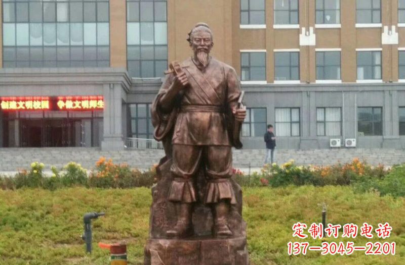 泉州传承古代名人铜雕——鲁班雕像