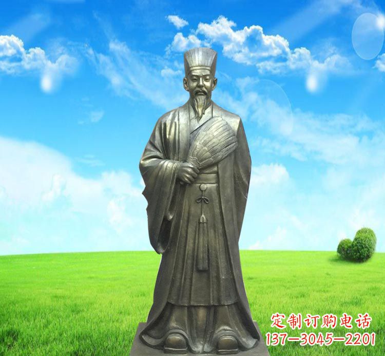 泉州精致经典,让您体验古代名人诸葛亮的魅力——诸葛亮铜雕