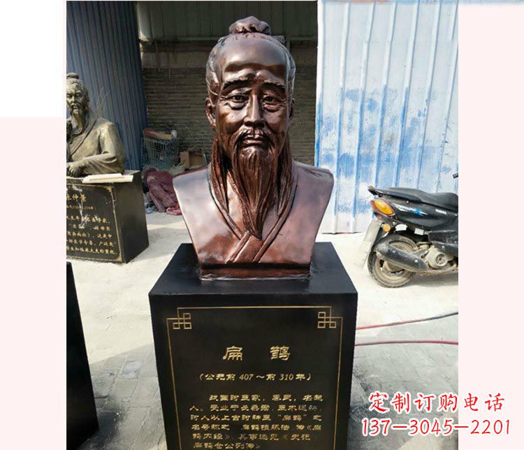 泉州铸造古代名医扁鹊胸像,展现生命的传承之美
