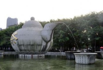 泉州精致雕塑茶壶石雕