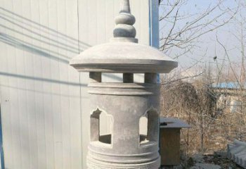 泉州精美公园大理石石灯雕塑