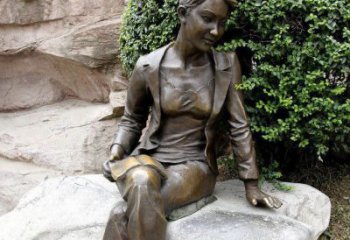 泉州中领雕塑精美 静谧 的女人铜雕