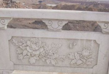 泉州牡丹花浮雕石栏板景观雕塑