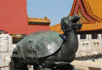 泉州精美铜雕龙龟，给你公园独特色彩