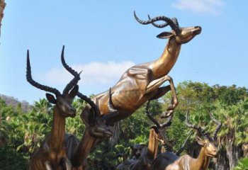 泉州立体雕塑——羚羊奔跑
