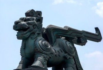 泉州中领雕塑-铜制獬豸雕塑