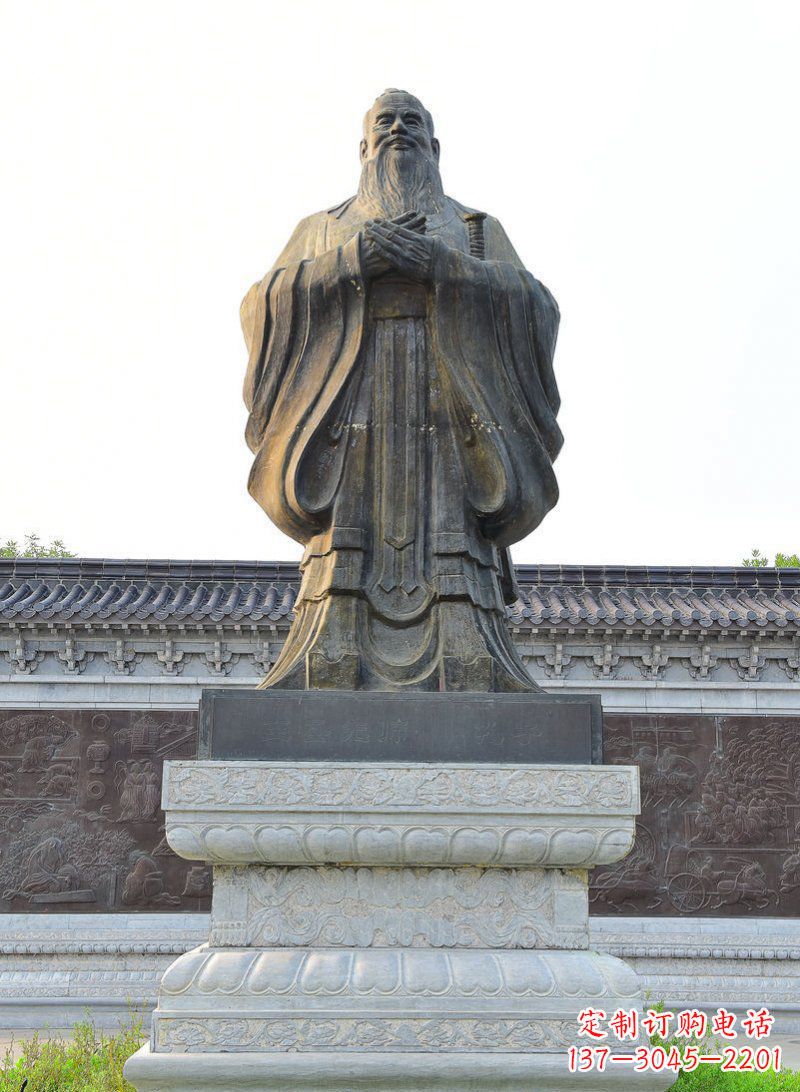 泉州中领雕塑-孔子铜雕