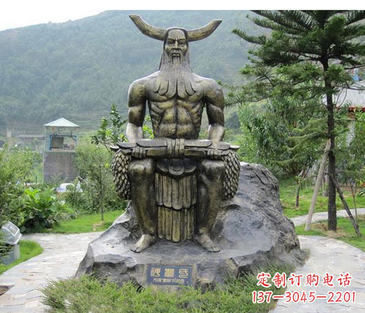 泉州传承古代文明，为家居装饰点缀伏羲铜雕