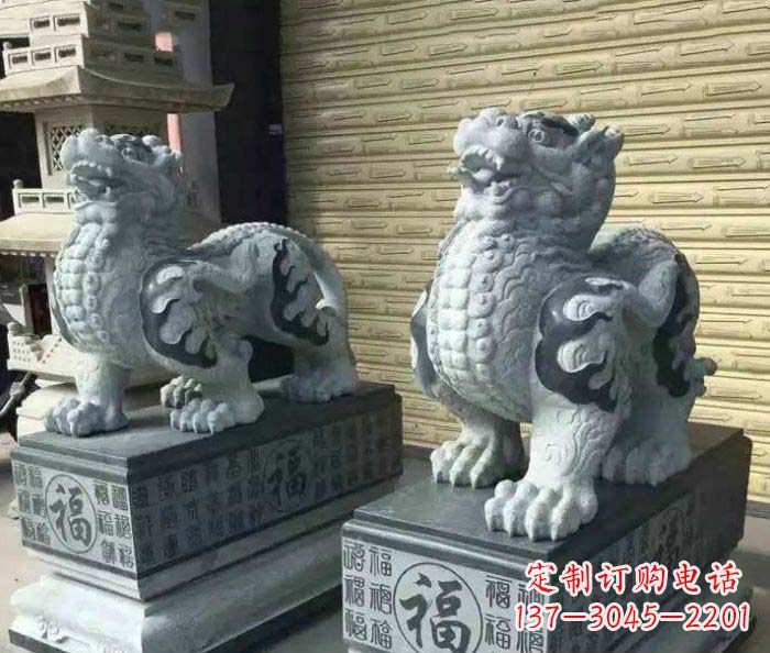 泉州传承经典的古典貔貅石雕