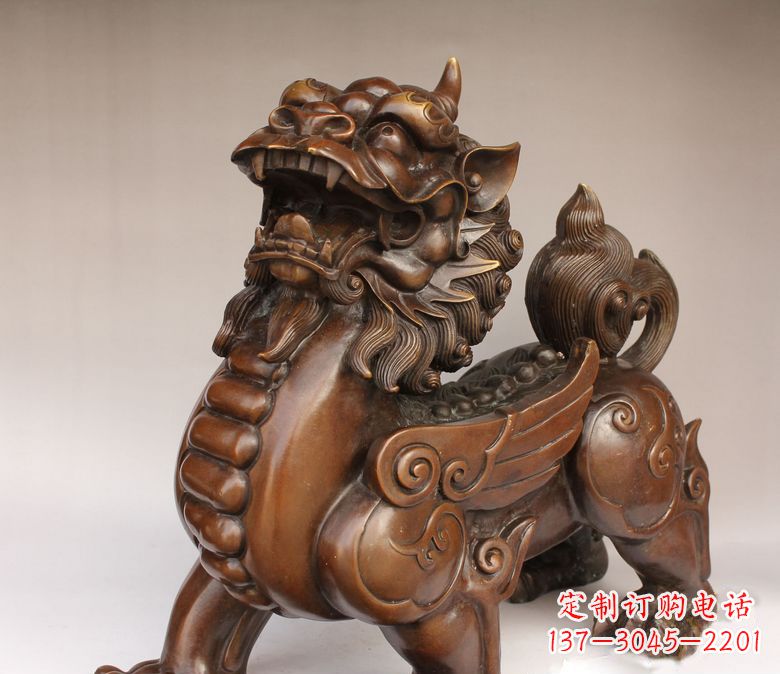 泉州古代神兽貔貅铜雕