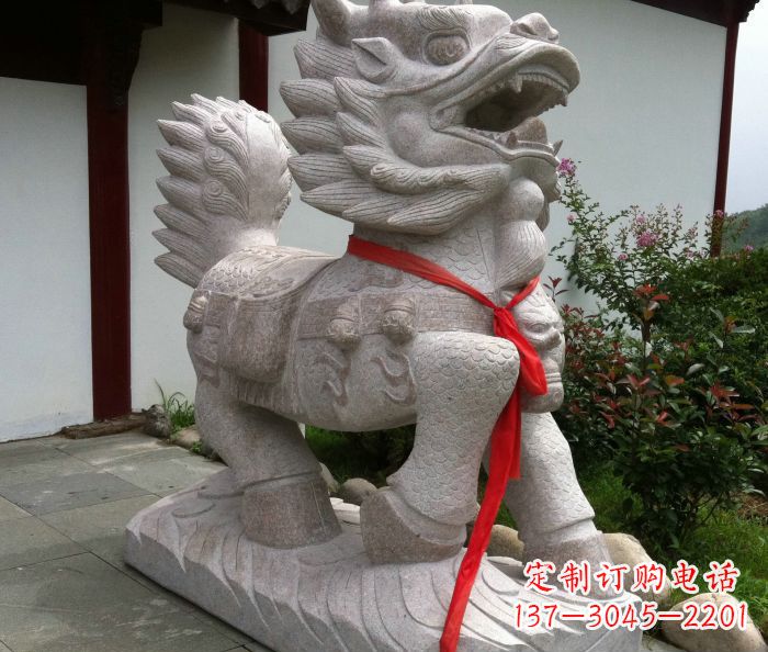 泉州古代神兽麒麟石雕 (2)