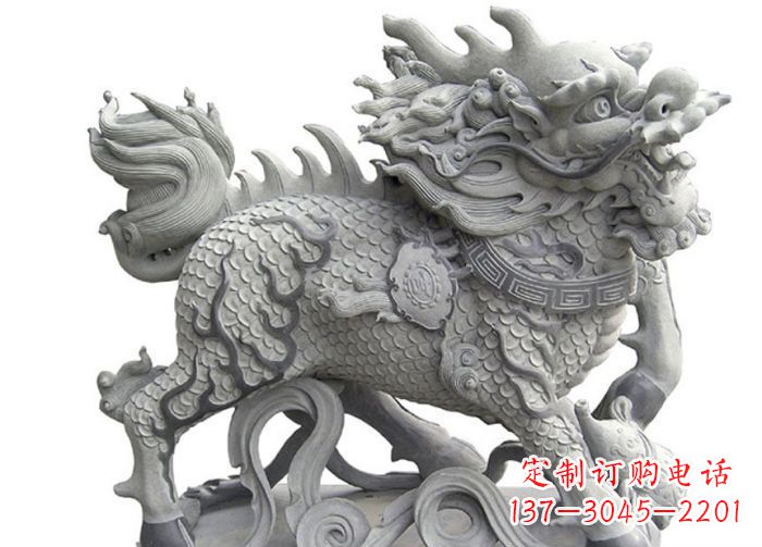 泉州古代神兽麒麟石雕 (3)