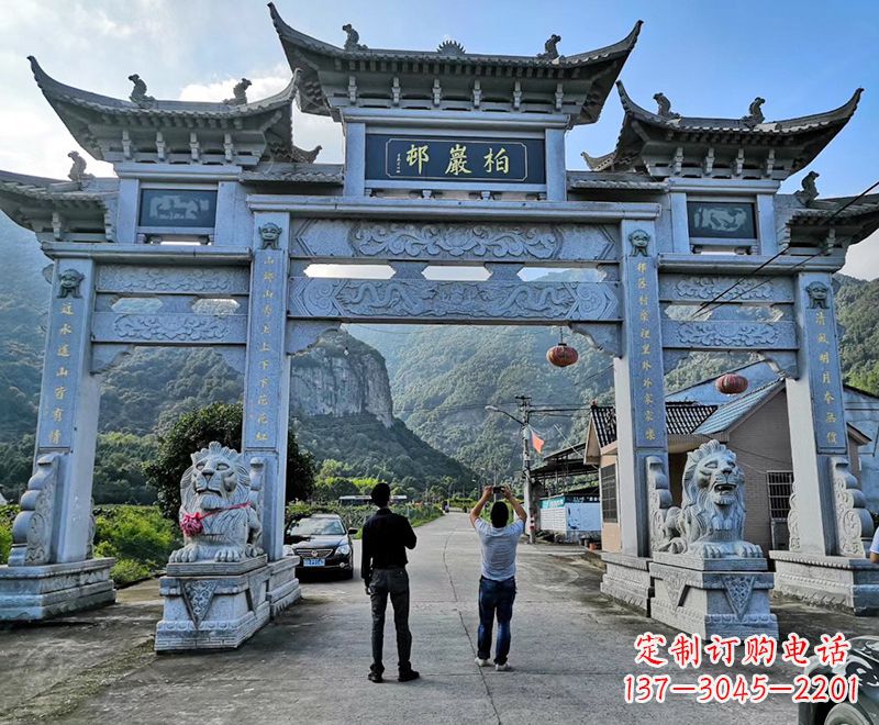 泉州古典牌坊石雕塑