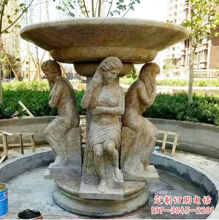 泉州古典石雕喷泉精美雕塑