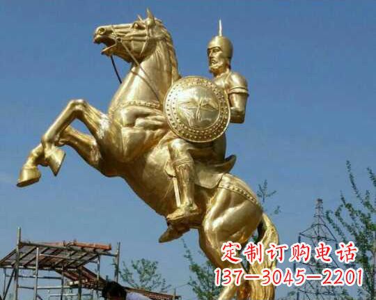 泉州古罗马战士骑马铜雕——让你呈现最传统的骑士风采