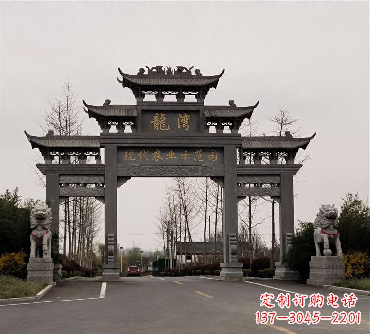 泉州品质精湛的古石牌坊雕塑