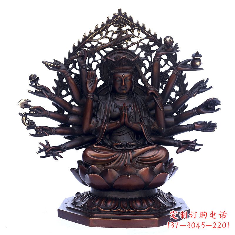 泉州古铜千手观音雕塑