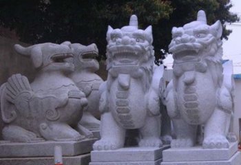 泉州古典独角兽石雕