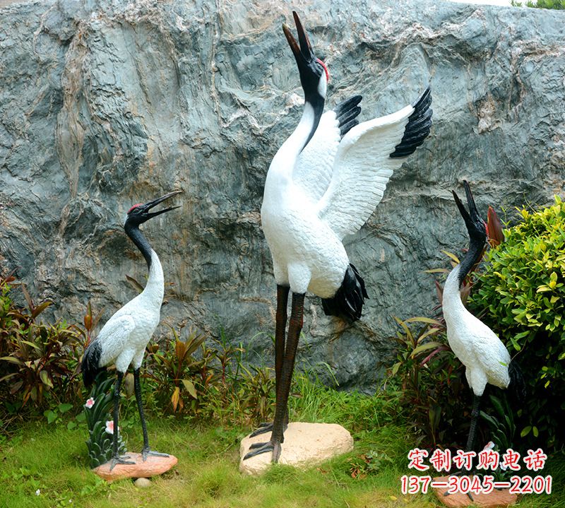 泉州精致品质,故宫仙鹤雕塑
