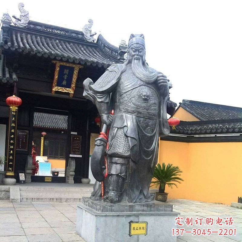 泉州关帝庙关公神像-寺庙景点历史文化名人铜雕