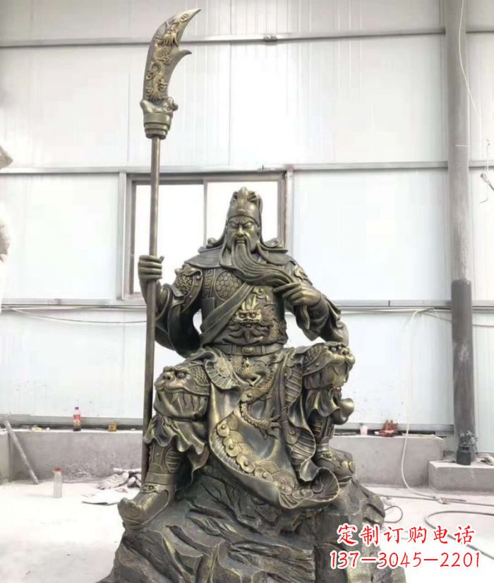 泉州关公铜雕,令您的装饰更加添彩