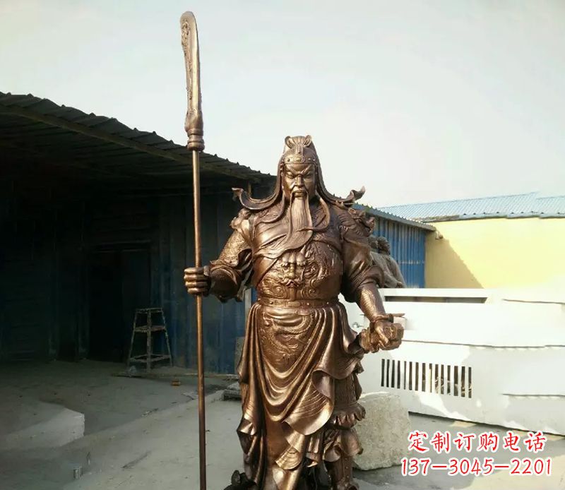 泉州中领雕塑定制关公铜雕